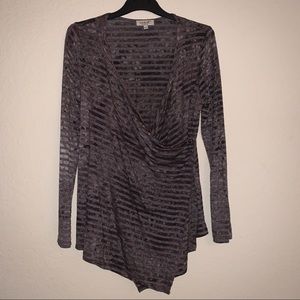 Brown & grey sweater by One World